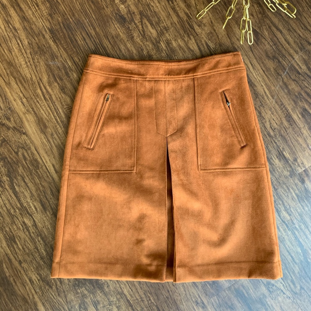 NWOT Loft Faux Suede Skirt